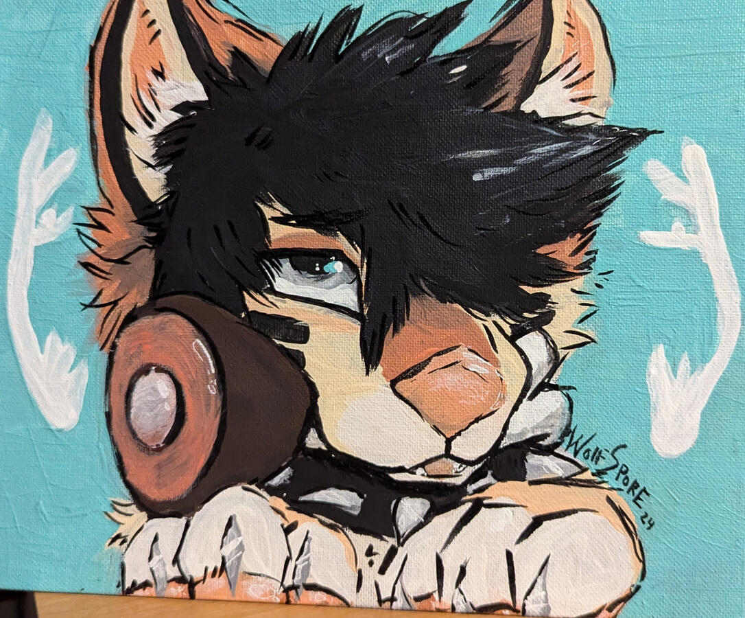 acrylic on canvas board